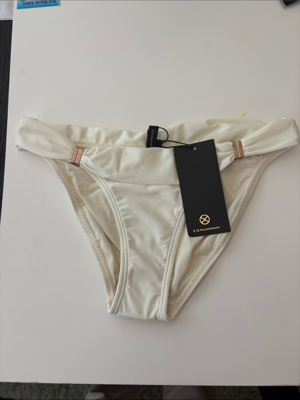 VIX Off-White Cream Bia Tube Full Bikini Bottom